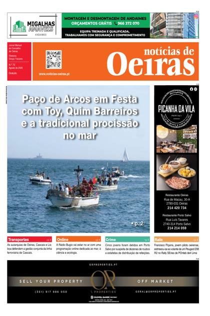 Notícias de Oeiras – Agosto 2025