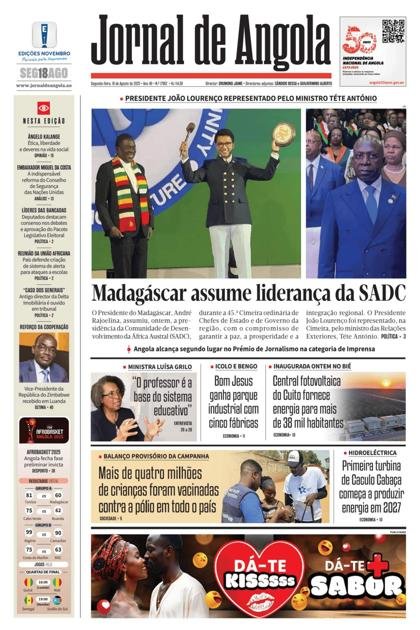 Jornal de Angola – 18/08/2025