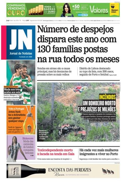 Jornal de Notícias – 18/08/2025