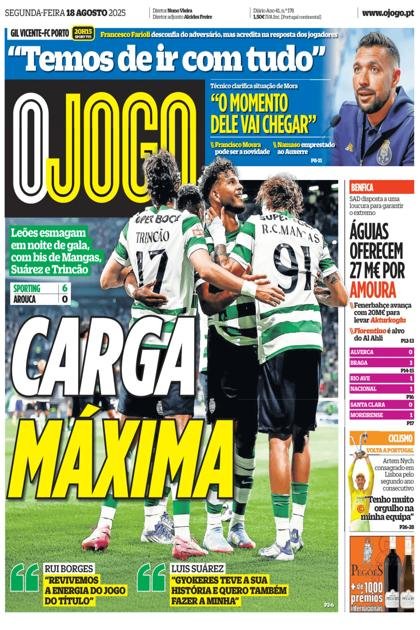 O Jogo – 18/08/2025