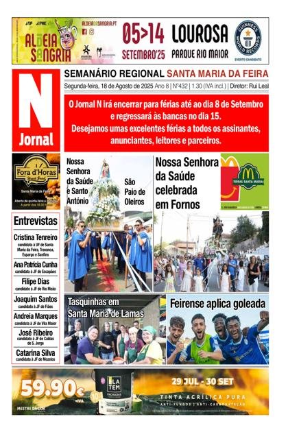 Santa Maria da Feira – Jornal N – 18/08/2025
