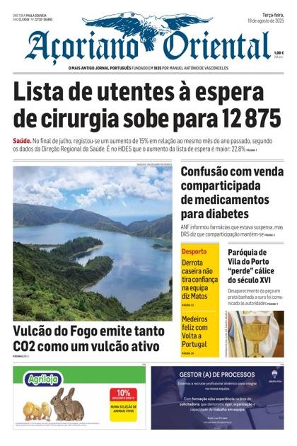 Açoriano Oriental – 19/08/2025