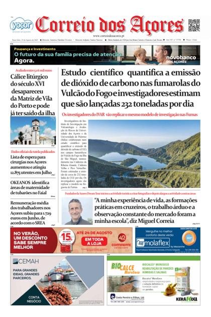 Correio dos Açores – 19/08/2025