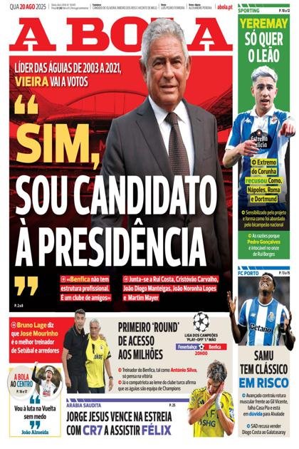 A Bola – 20/08/2025