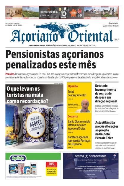 Açoriano Oriental – 20/08/2025