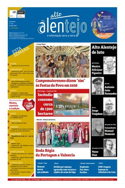 Alto Alentejo – 20/08/2025