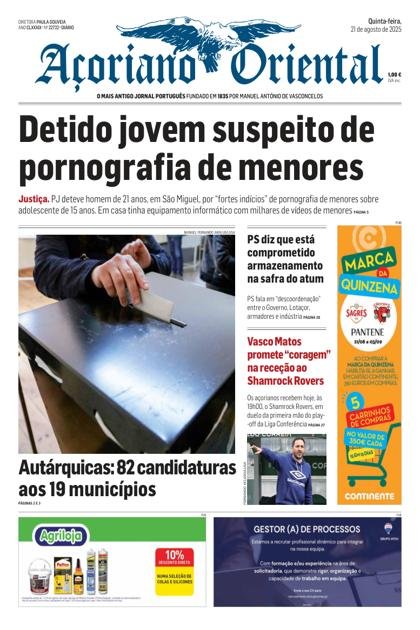 Açoriano Oriental – 21/08/2025