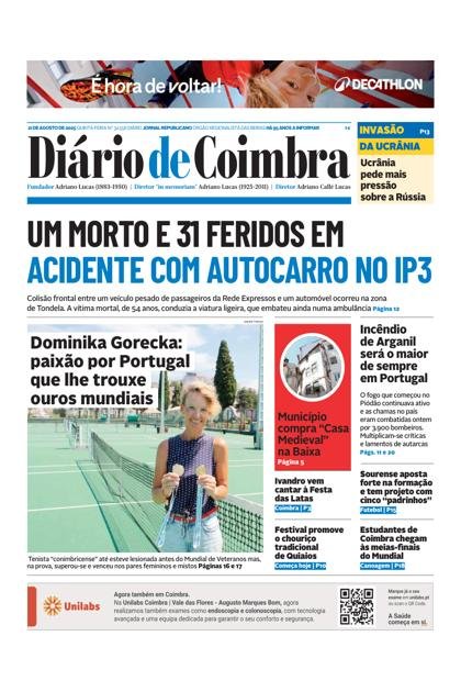 Diário de Coimbra – 21/08/2025
