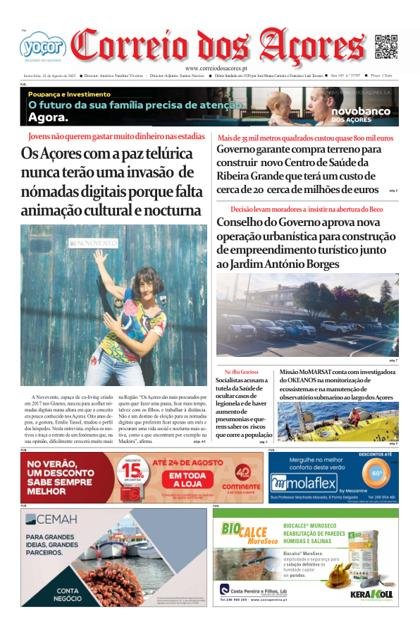 Correio dos Açores – 22/08/2025