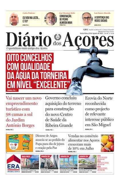 Diário dos Açores – 22/08/2025