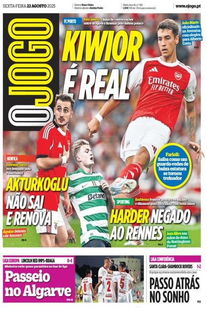O Jogo – 22/08/2025