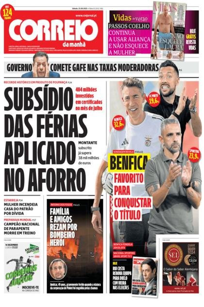 Correio da Manhã – 23/08/2025