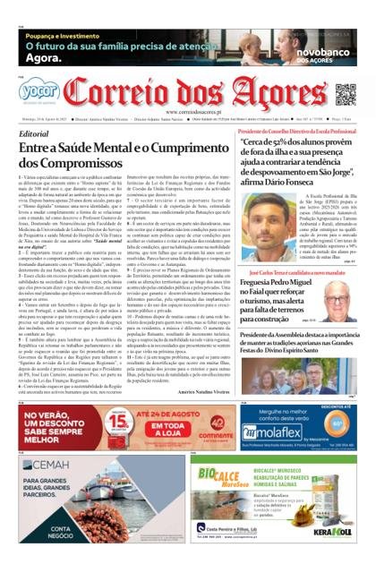 Correio dos Açores – 24/08/2025