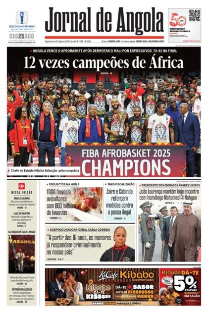Jornal de Angola – 25/08/2025