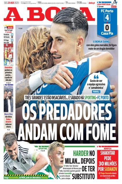 A Bola – 25/08/2025