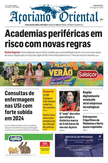 Açoriano Oriental – 25/08/2025