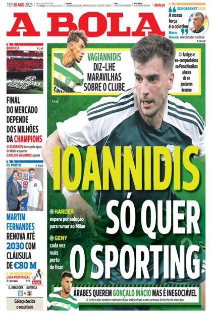 A Bola – 26/08/2025