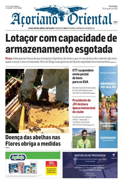 Açoriano Oriental – 26/08/2025