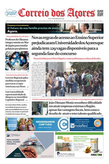 Correio dos Açores – 26/08/2025