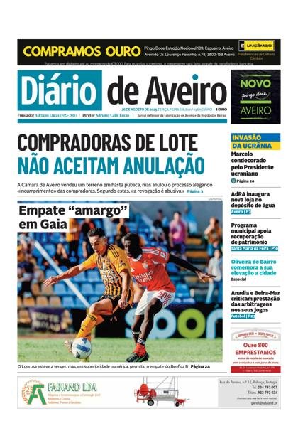 Diário de Aveiro – 26/08/2025