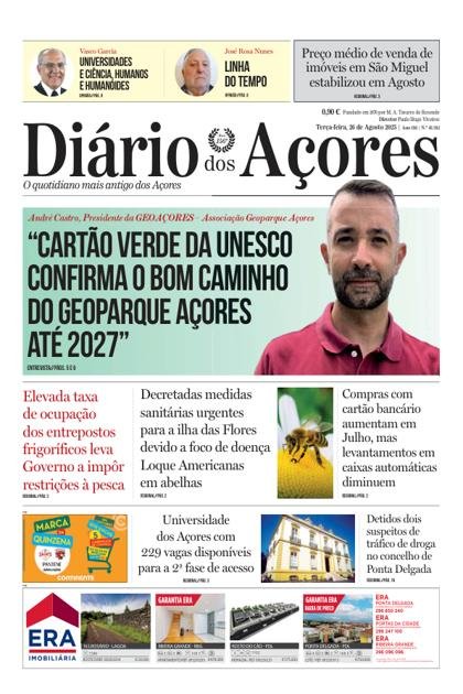 Diário dos Açores – 26/08/2025