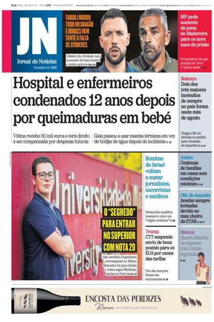 Jornal de Notícias – 26/08/2025