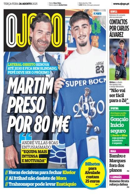 O Jogo – 26/08/2025