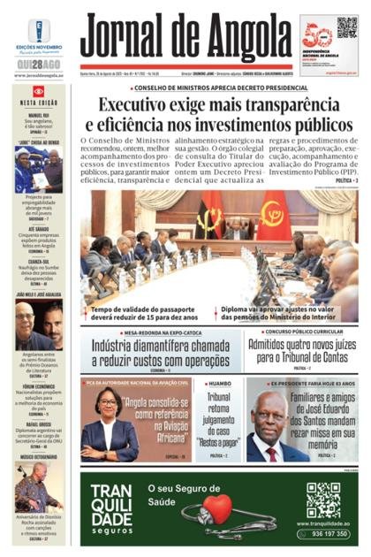 Jornal de Angola – 28/08/2025