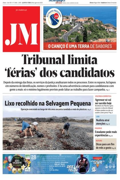 Jornal da Madeira – 28/08/2025