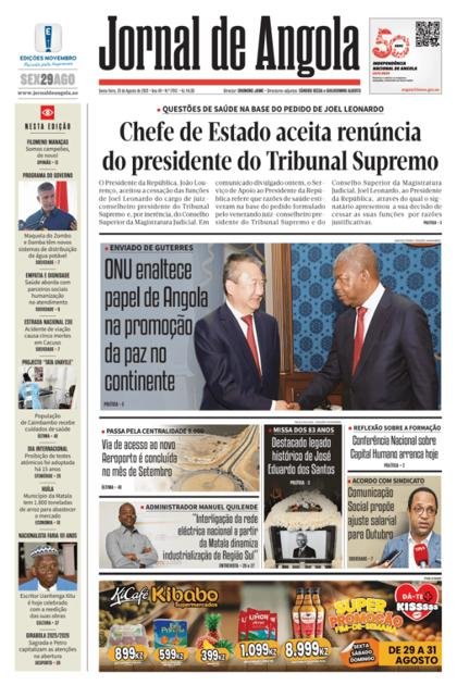 Jornal de Angola – 29/08/2025