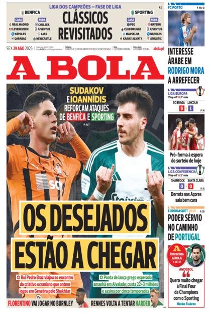 A Bola – 29/08/2025
