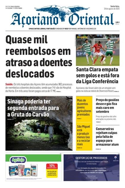 Açoriano Oriental – 29/08/2025