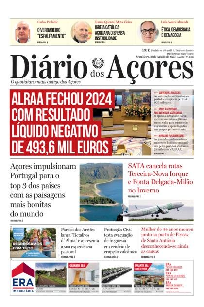Diário dos Açores – 29/08/2025