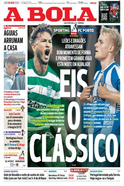 A Bola – 30/08/2025