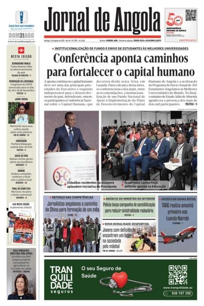 Jornal de Angola – 31/08/2025