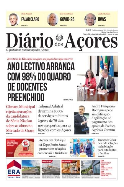 Diário dos Açores – 2/09/2025