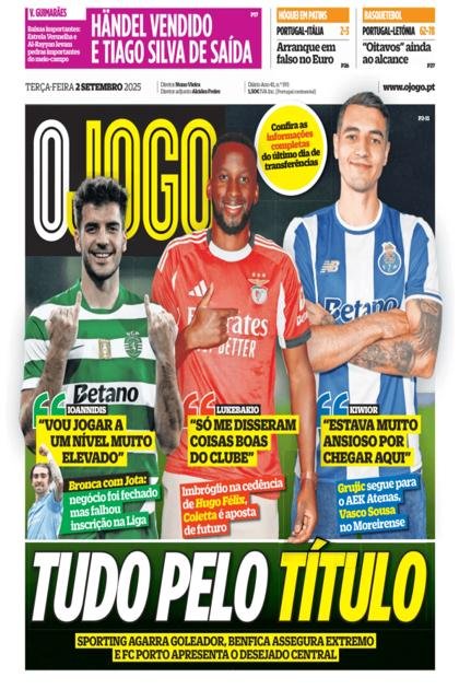 O Jogo – 2/09/2025