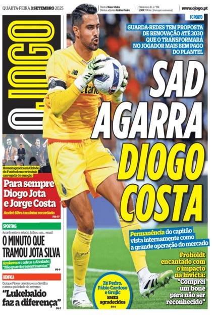 O Jogo – 3/09/2025
