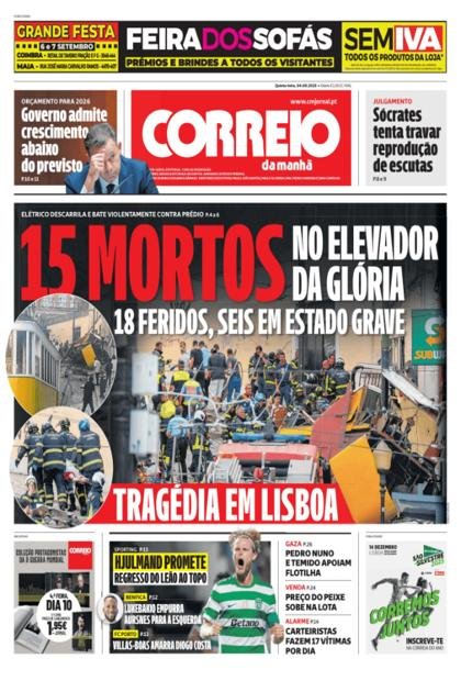Correio da Manhã – 4/09/2025