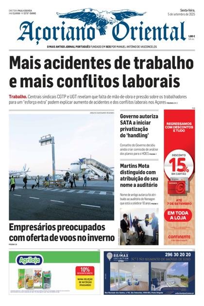 Açoriano Oriental – 5/09/2025