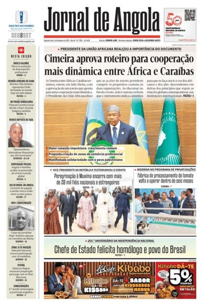 Jornal de Angola – 8/09/2025