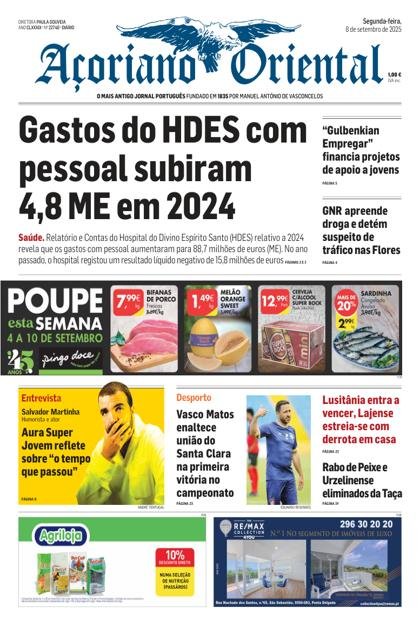 Açoriano Oriental – 8/09/2025