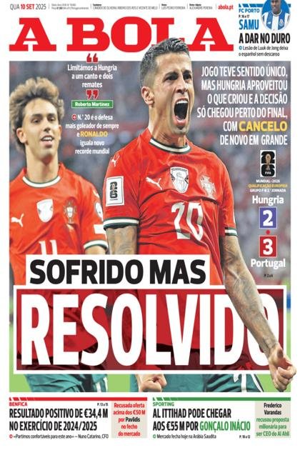 A Bola – 10/09/2025
