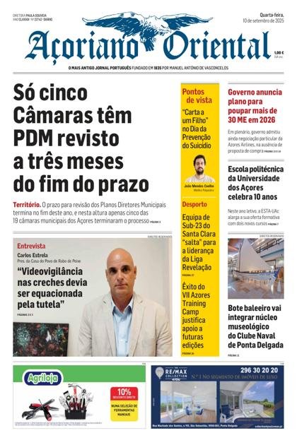 Açoriano Oriental – 10/09/2025