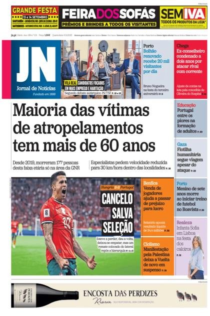 Jornal de Notícias – 10/09/2025