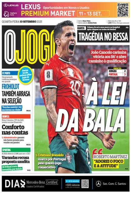 O Jogo – 10/09/2025