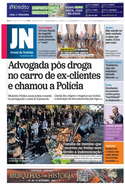 Jornal de Notícias – 11/09/2025