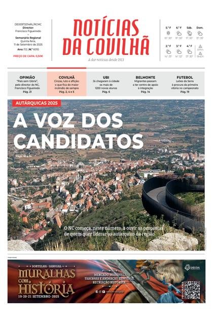 Notícias da Covilhã – 11/09/2025