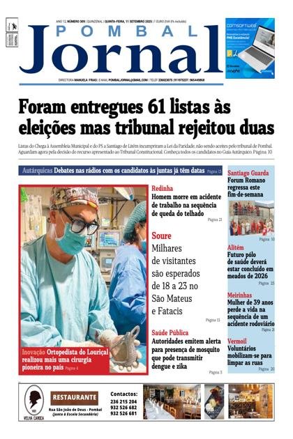 Pombal Jornal – 11/09/2025
