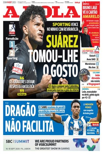 A Bola – 14/09/2025